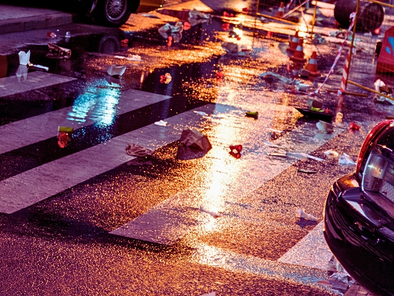 Accident by the pedestrian. Most Dangerous Cities for Pedestrians